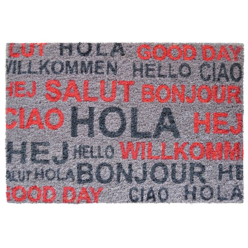 FELPUDO COCO FUN SALUDOS 40X60CM.