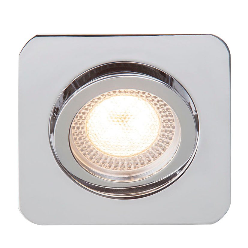 FOCO EMPOTRABLE SIN BOMBILLA 82X82MM CRO