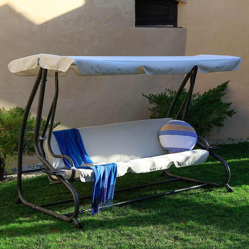 Balancín/cama 3 Plazas TOLDO Poliéster 230X120X164 Cm balancin