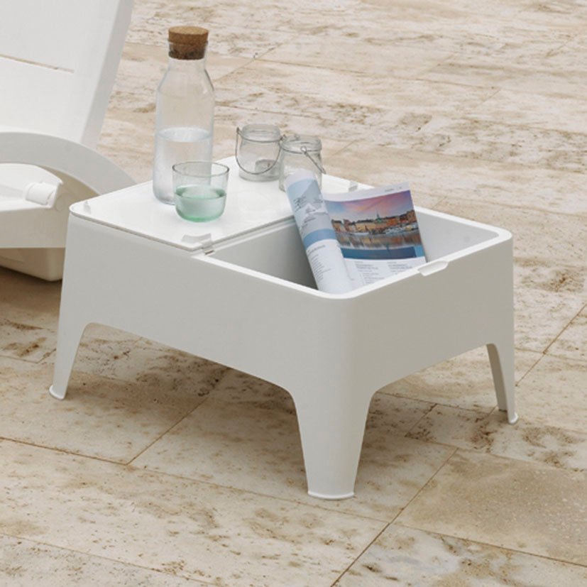 MESA Auxiliar Alaska 48X48X30 Cm mueble resina