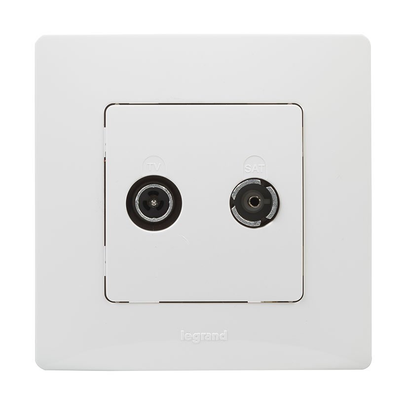 TOMA TV-R/SAT INT BLANCO SERIE NILOE