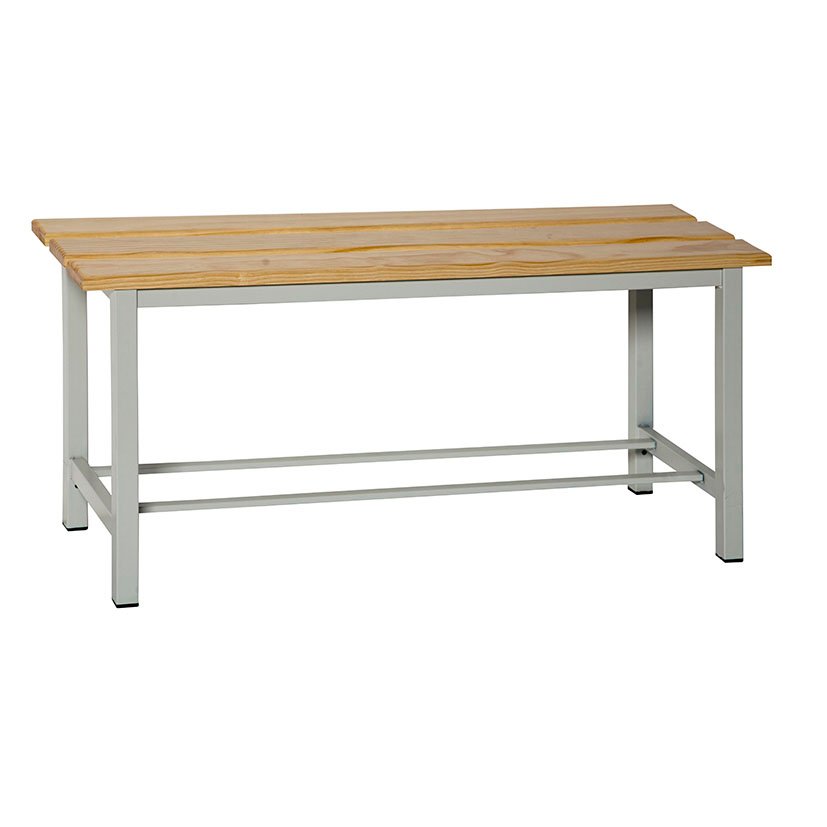 BANCO DE Vestuario Metal/madera Desmont Estanterias Simon 100X32X47 5 Cm taquilla