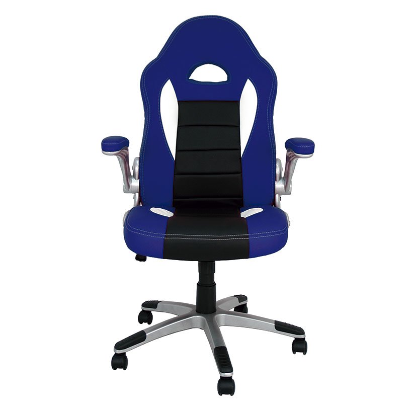 SILLA Oficina Victoria AZUL C/brazos 70X67 5X112