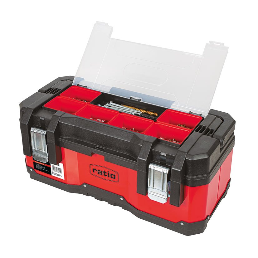 CAJA Metal/plastico 23" RATIO 5X28 8X25 herramienta