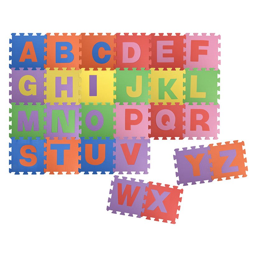 Baldosa Espuma Puzzle EVA 26 PZ Alfabeto 31X31X1 Cm suelo