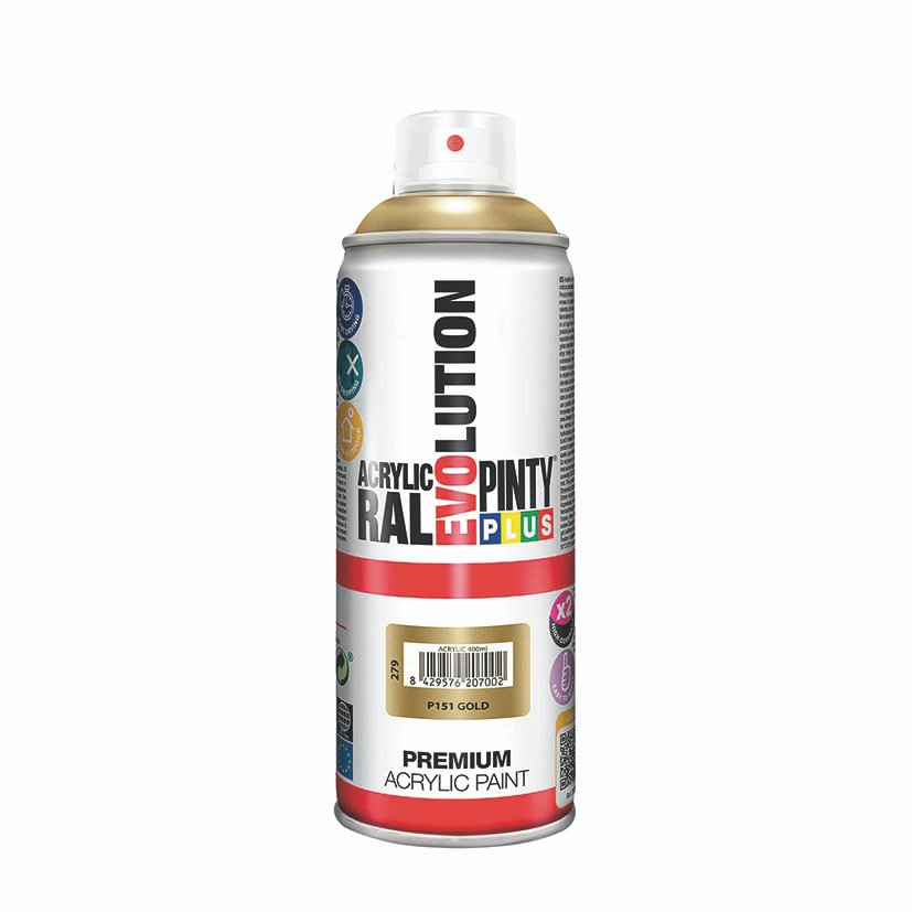 PINTURA SPRAY ACRILICA ORO PURPURINA