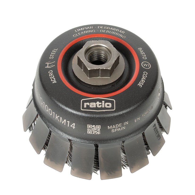 Cepillo TAZA ACERO 100X0,50 RATIO Proseries abrasivo electroportatil