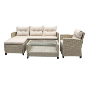 SET Jardin MORA Esquinero 3 Piezas mueble fibra