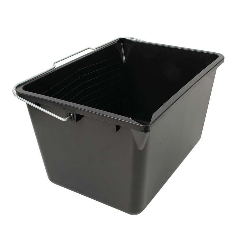 Cubeta Plástico NEGRA 12 L CON ASA RATIO 12 L rodillo
