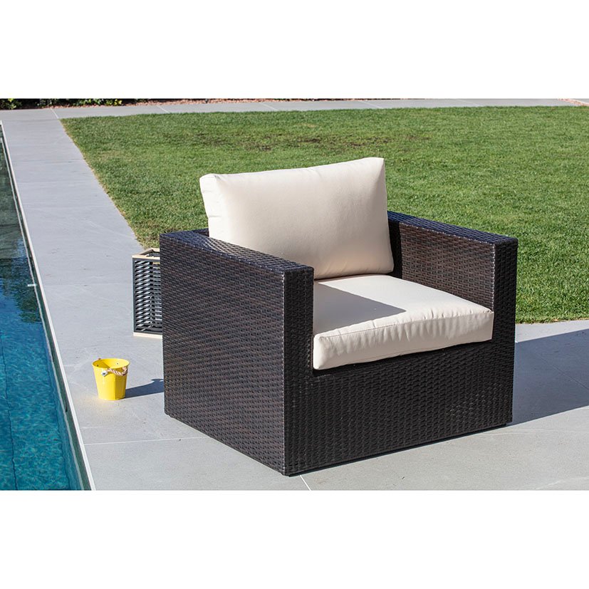 Sillón Individual Barbados 83X73X63 Cm mueble fibra