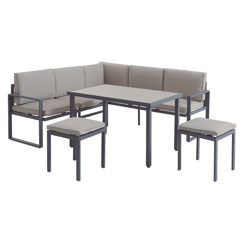 Conjunto ALU Rinconero+mesa ALTA 180X59X67 Cm 120X59X67 Cm mueble metal