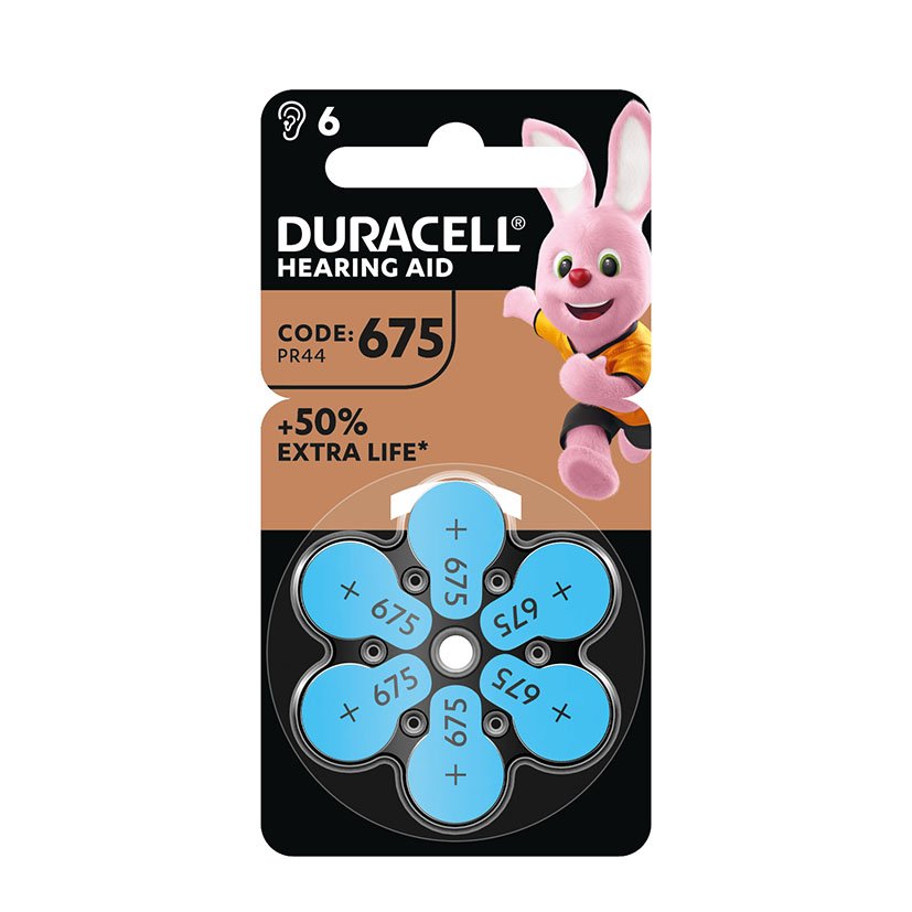 PILA AUDIFONO DA 675 DURACELL 6 UNIDADES
