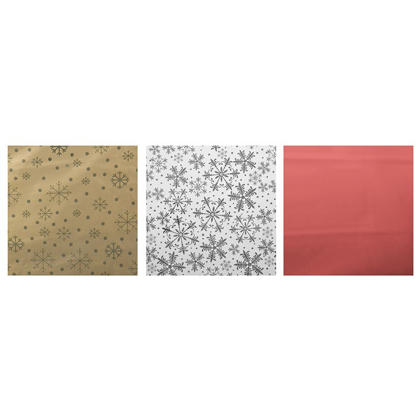SET 3 Rollos PAPEL Regalo 70X200 CM navideña
