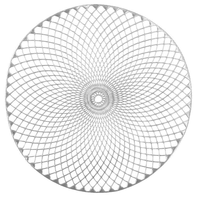 Mantel Individual Redondo 38 CM PLATA servicio mesa