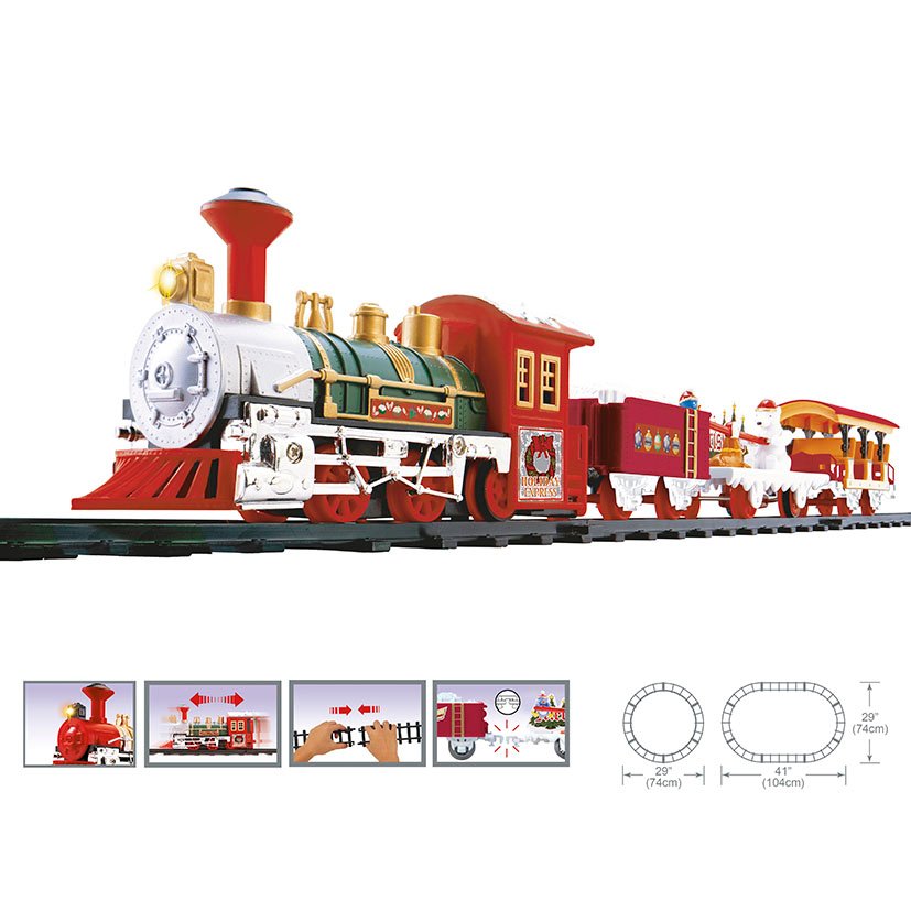 TREN DE Navidad 16 PZAS D 74X104 CM navideña