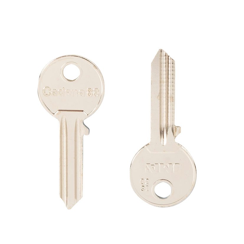 Llaves EN BRUTO ACERO IS-3D Cadena 88 Jma 50 cilindro de cerradura