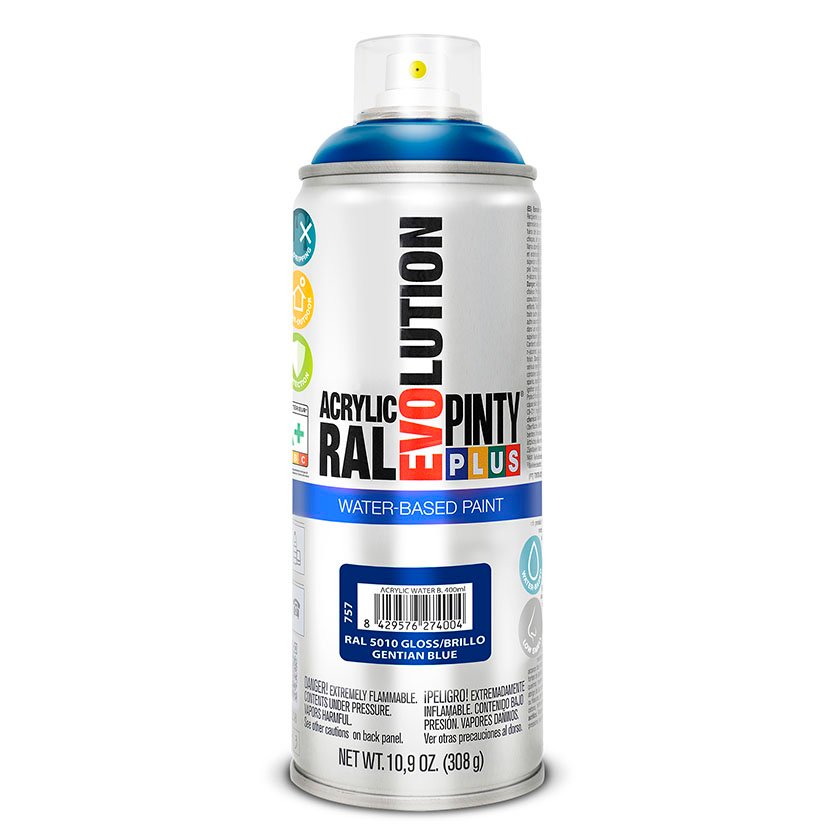 PINTURA SPRAY BASE AGUA AZUL 400ML