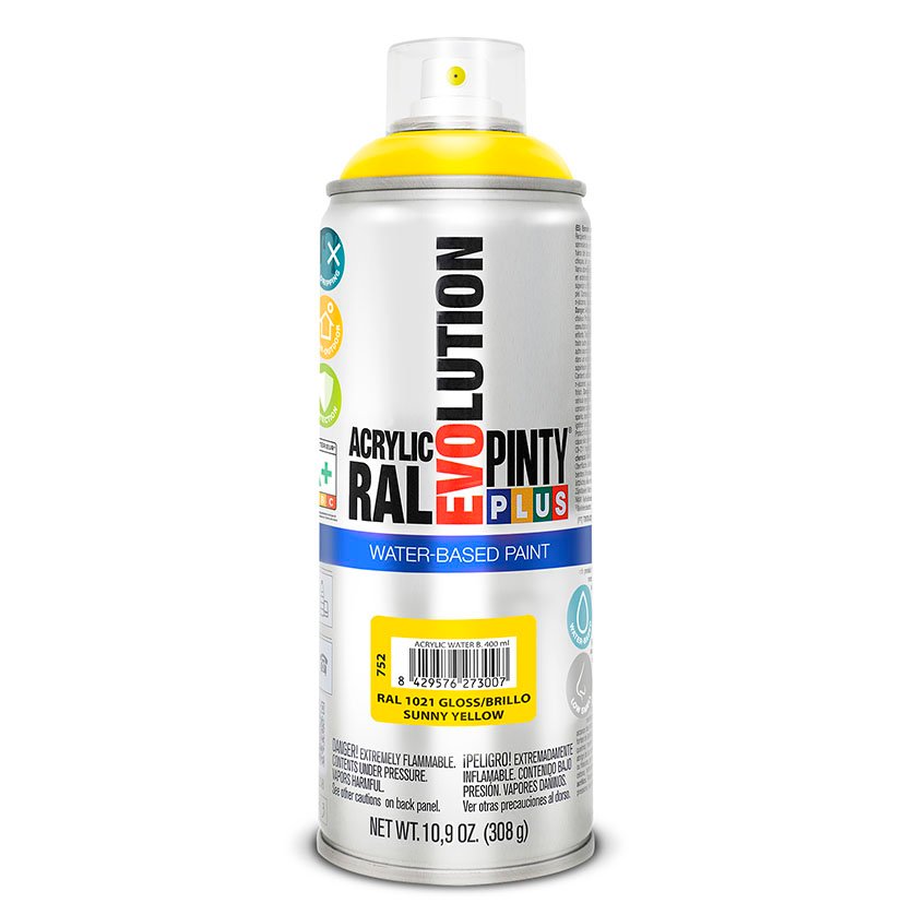 PINTURA SPRAY BASE AGUA AMARILLO 400ML