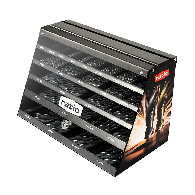 Armario 400 Brocas HSS Ø1-13X0,5 R1 RATIO