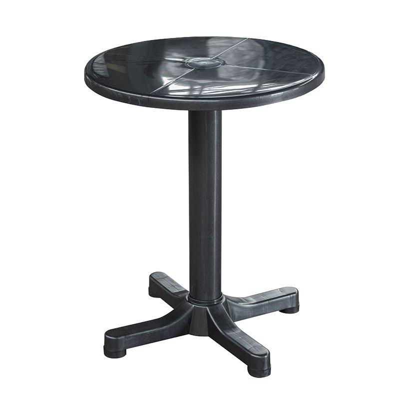 MESA Balcón Ø 60 CM Antracita mueble resina