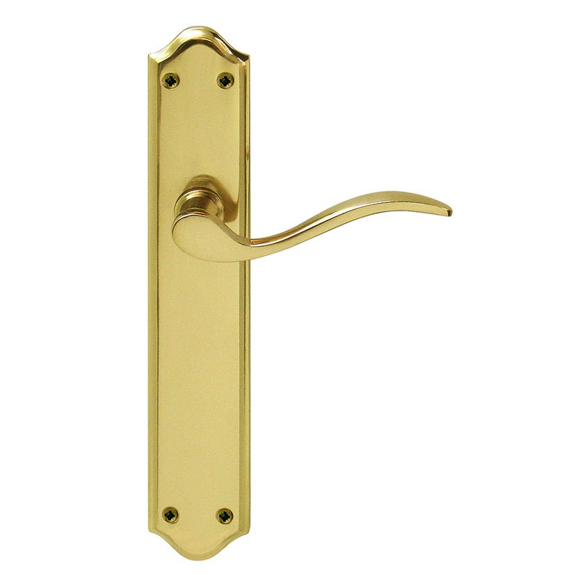 MANILLA PLACA. 45xh248 mm. LATON.