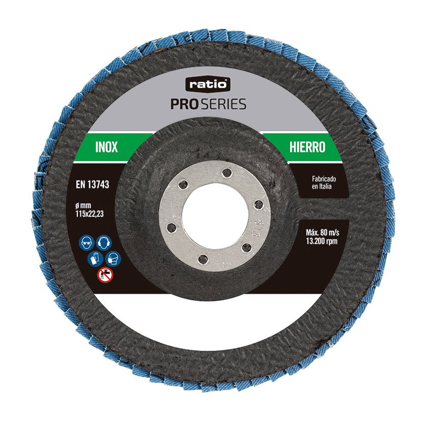 DISCO Laminas Zirconio Z80/115 RATIO PRO RATIO Proseries 115 Mm Inox abrasivo pulir