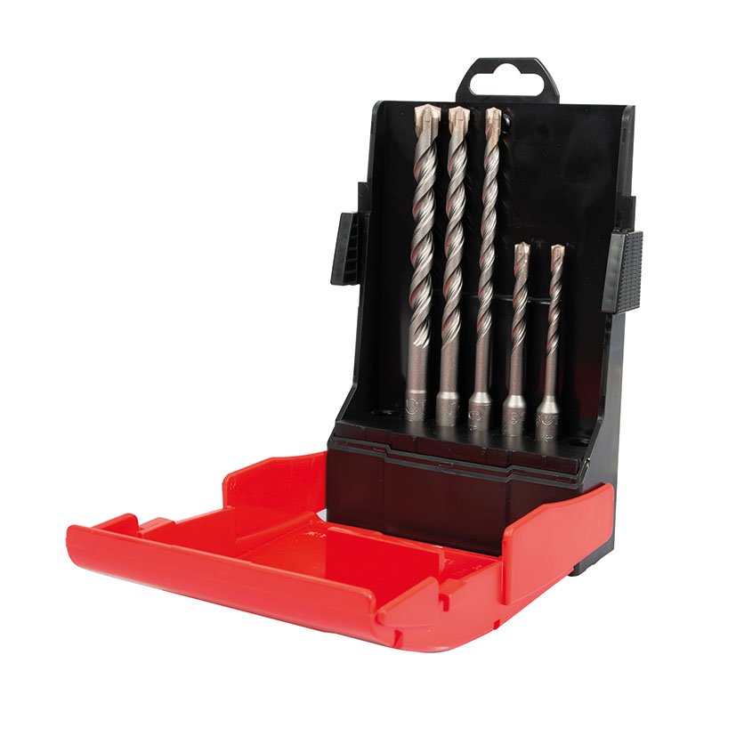 Brocas SDS PLUS 4 POWER Juego 5 RATIO 6X50X110 10X100X160 Mm