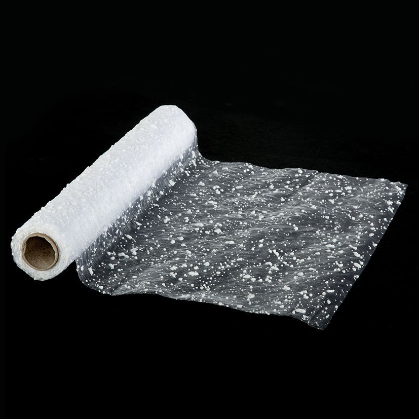 Camino DE MESA Organza NIEVE 28X500 CM 300 Cm servicio