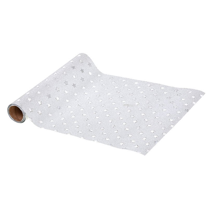 Camino DE MESA AL Plateado 28X500 CM 300 Cm servicio