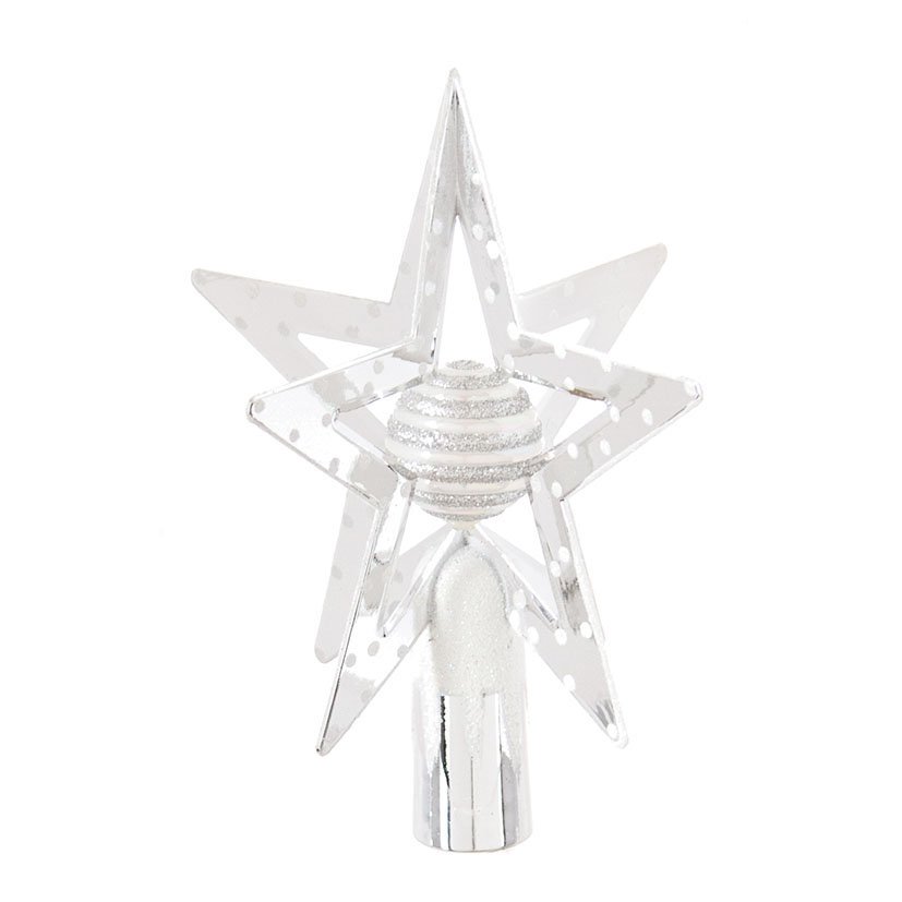 Estrella ARBOL Navidad Blanca /dorada navideña