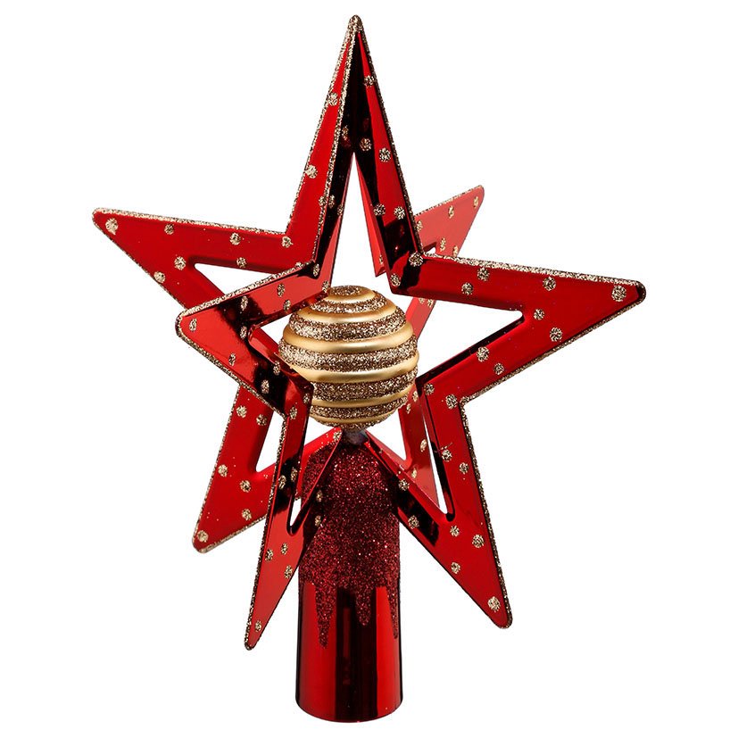 Estrella ARBOL Navidad ROJA navideña