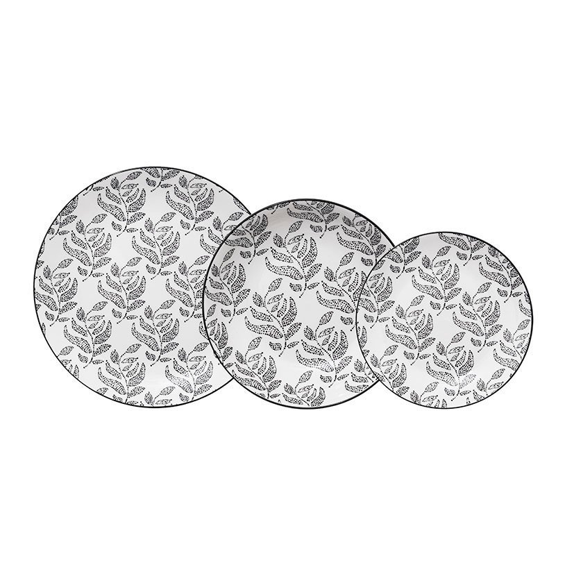 Vajilla Porcelana EVA 18 PZAS 20X4 Cm 5 Cm plato