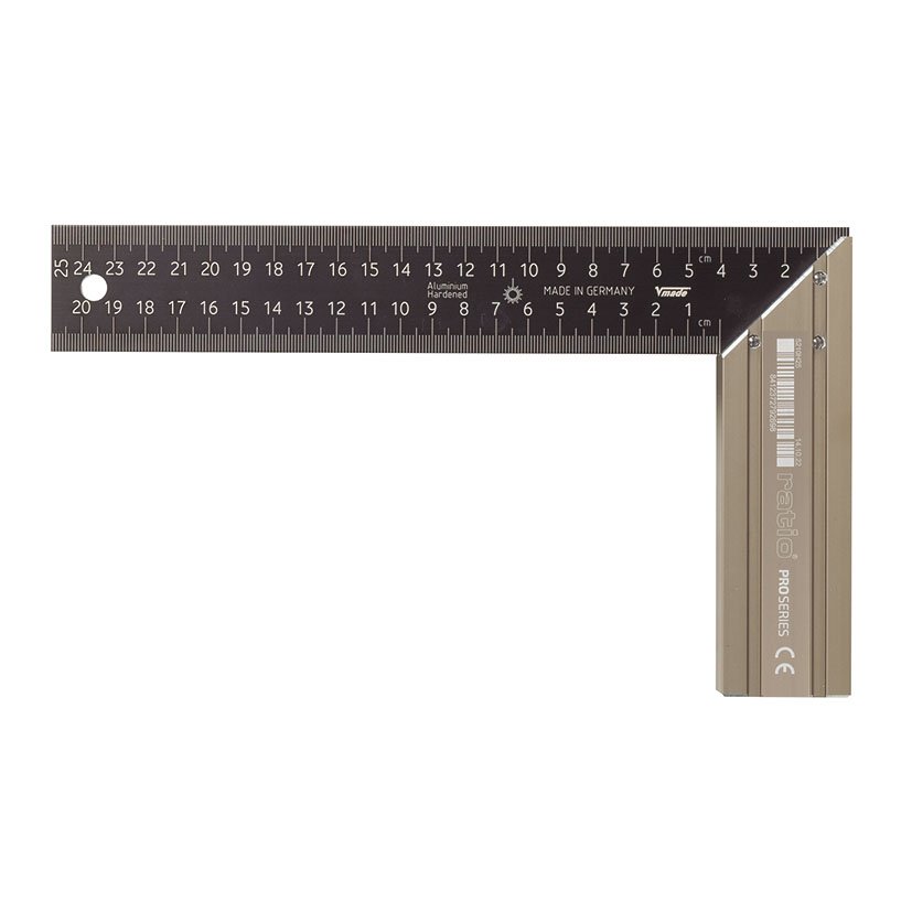 ESCUADRA CARPINTERO GRAD.25CM. RATIO