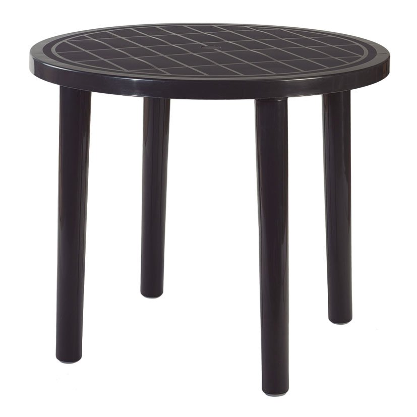 MESA TOSSA Ø 86 CM Volcánico mueble resina