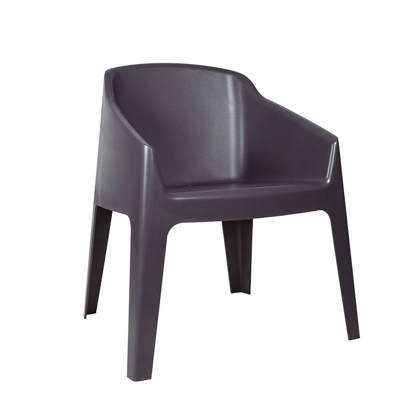 SILLA BAKU GRIS Volcánico mueble resina