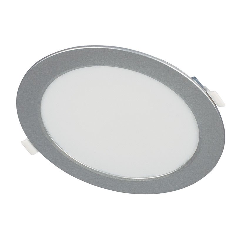 APLIQUE REDON.EMPOT. 4000K LED 12W PLATA