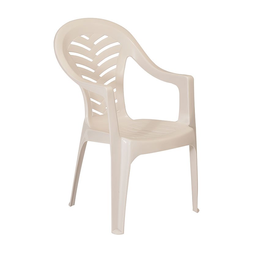 Sillón Monoblock ALTO PALMA ARENA mueble resina