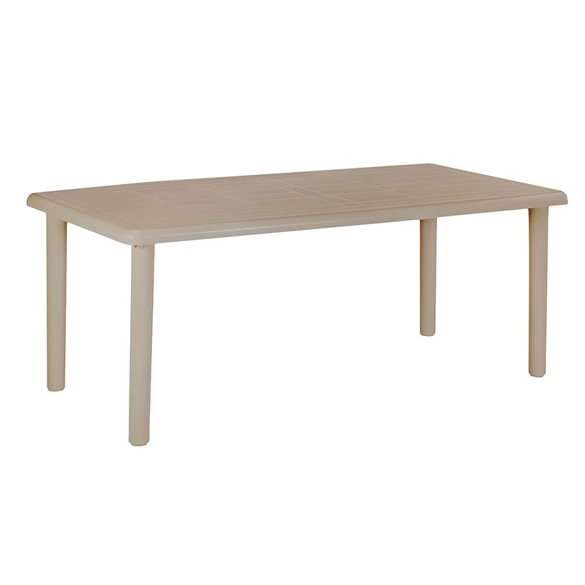 MESA OLOT 140X90 CM ARENA mueble resina