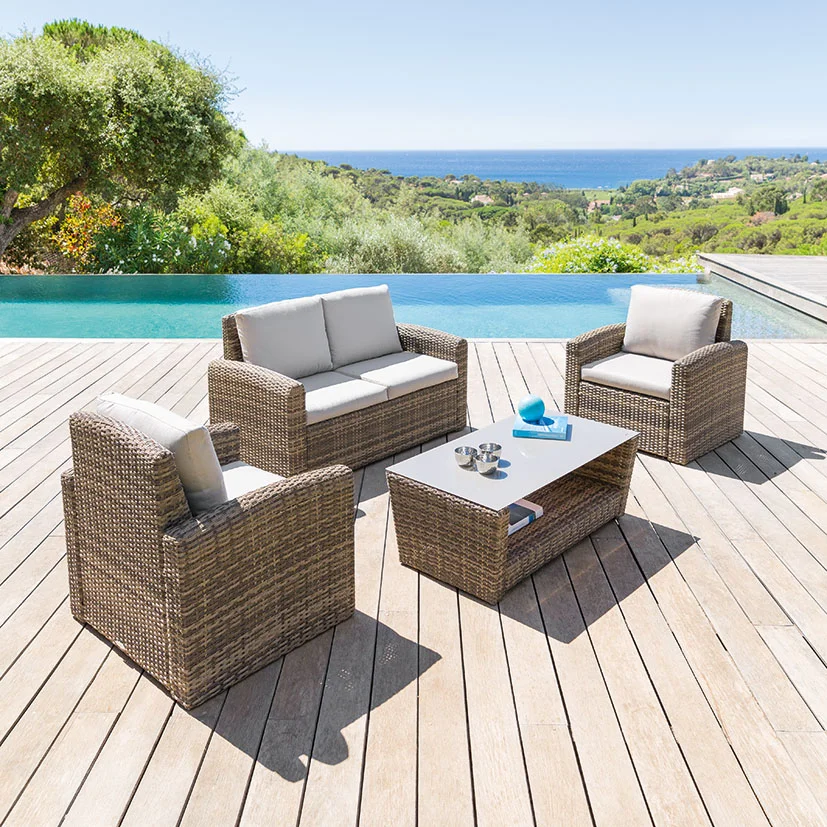 Conjunto Polynesia 128X66X78 Cm 74X66X78 Cm mueble fibra - Imagen 2