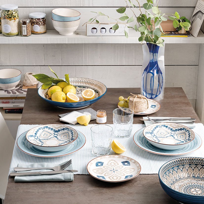 VAJILLA STONEWARE 18 PZ.METRO.CASABLANCA