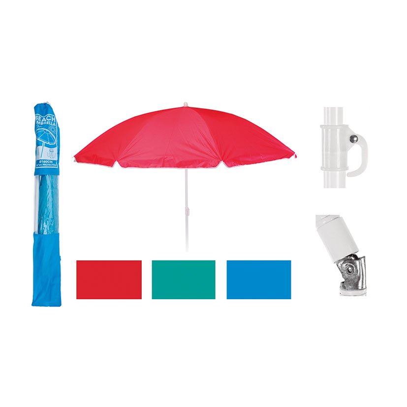 PARASOL PLAYA Ø 150 CM. COLORES SURTIDOS