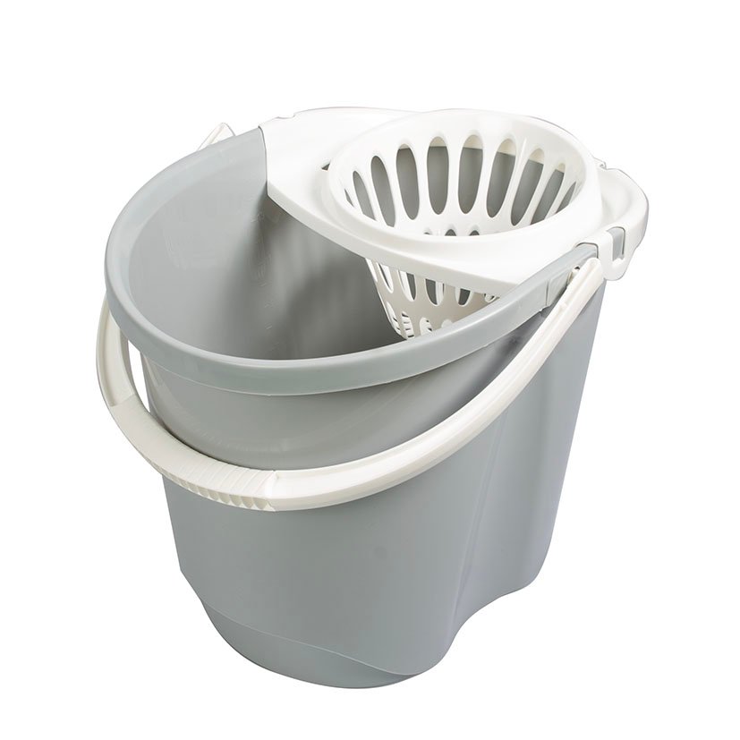 CUBO 15 L C/escurridor GRIS CLARO Habitex 15 L limpieza