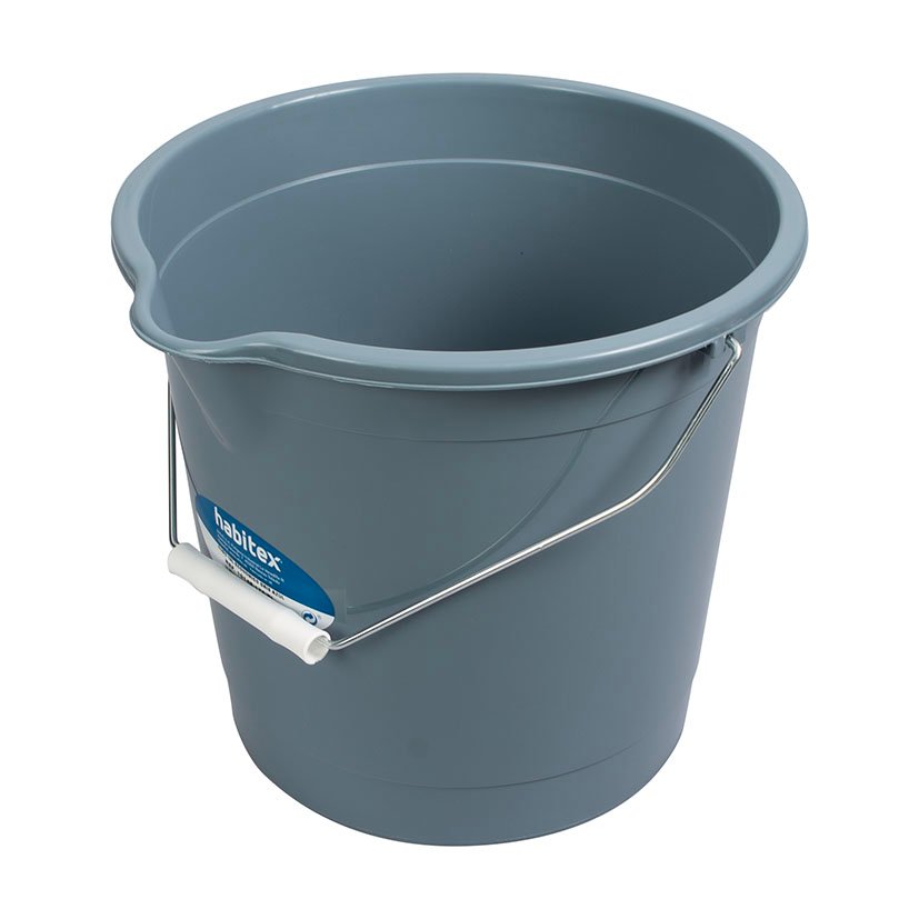 CUBO 10 L Economico GRIS AZUL Habitex limpieza