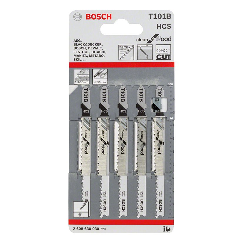 Sierra CALAR T101 B CLEAN WOOD 5 UDS Bosch 100 Mm 7 Mm