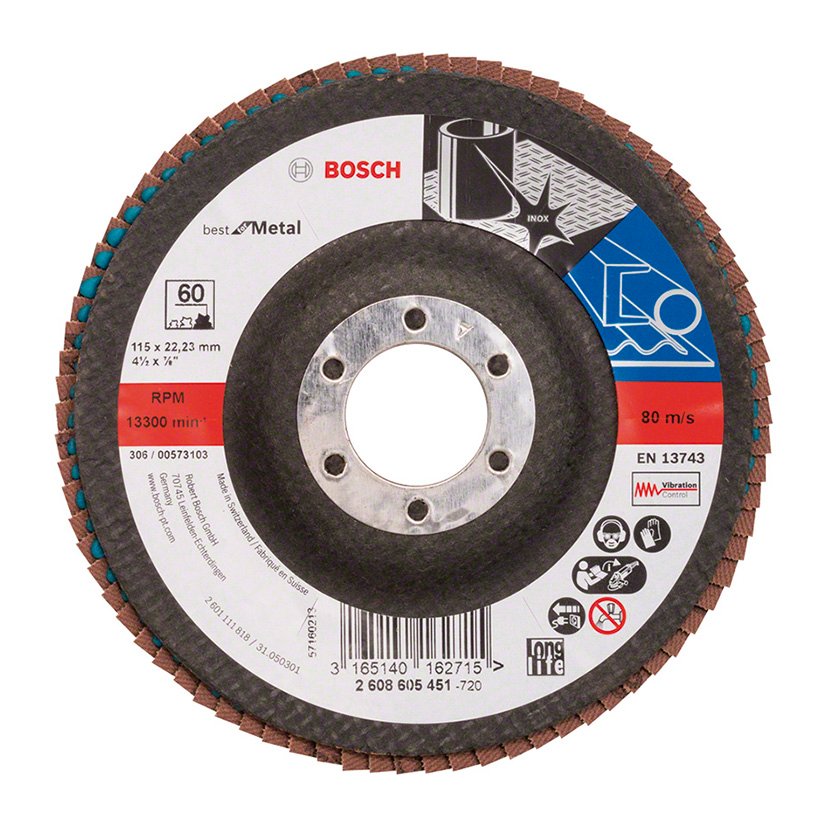 DISCO Laminas X571 115 MM Conico FV G60 Bosch 115 MM abrasivo pulir