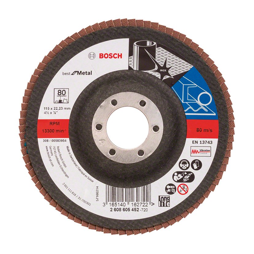 DISCO Laminas X571 115 MM Conico FV G80 Bosch 115 MM abrasivo pulir