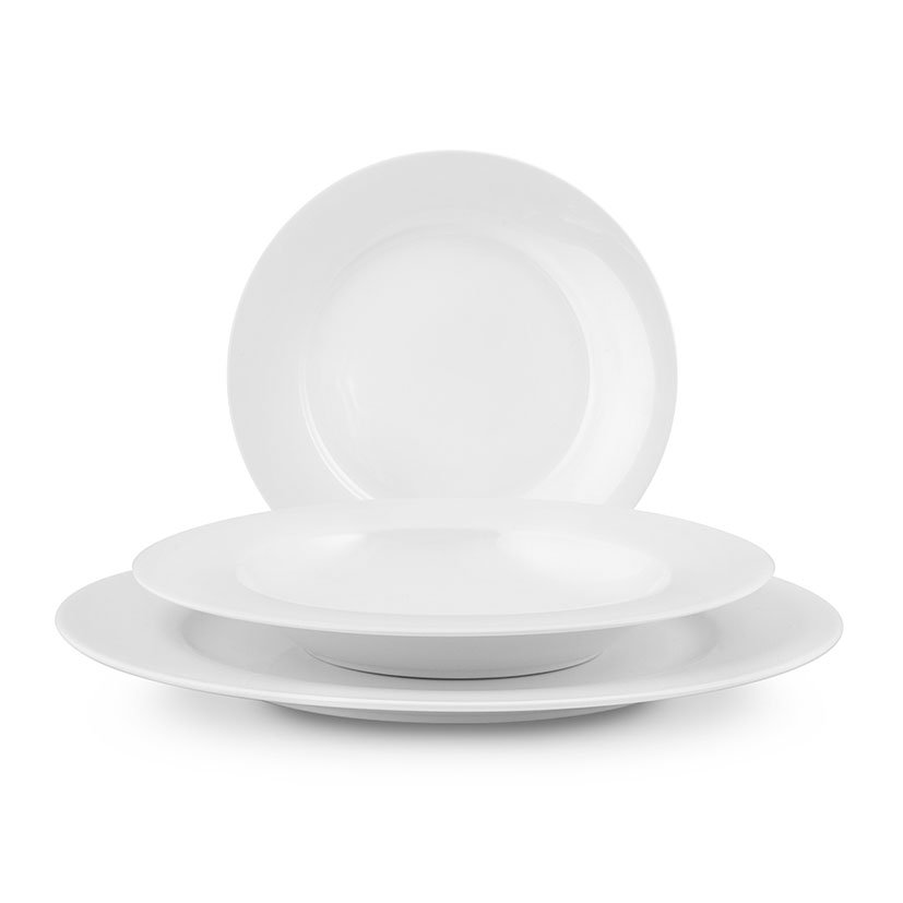 PLATO HONDO NBC ALA Blanco 21 CM vajilla