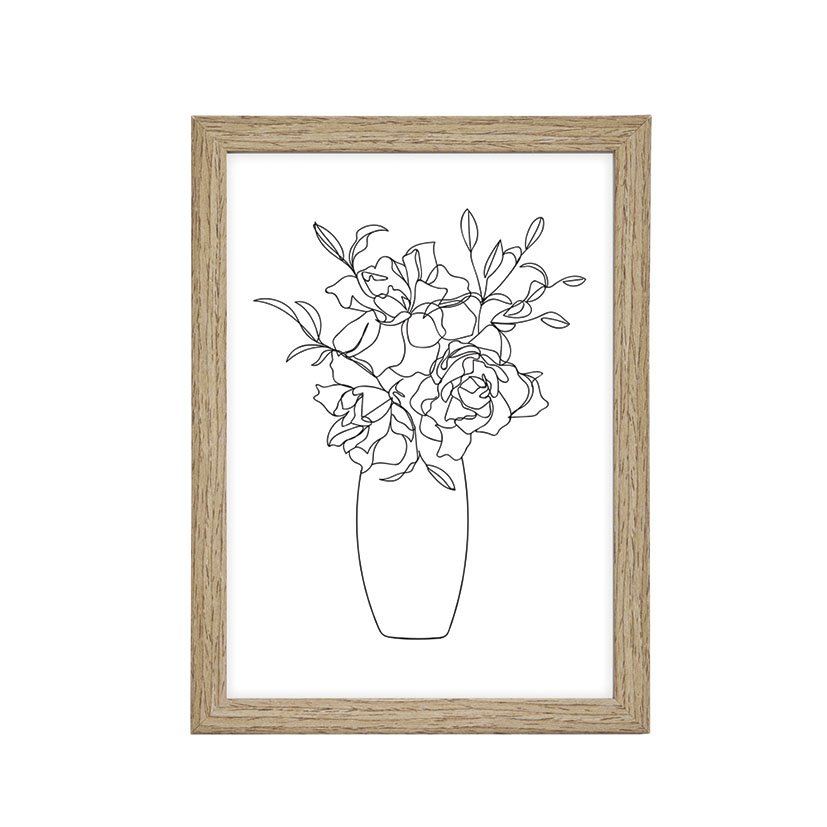 MARCO FOTO 13X18 CM Natural enmarcado