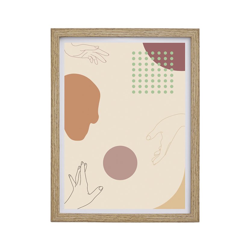 MARCO FOTO 18X24 CM Natural enmarcado