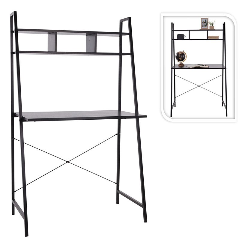 MESA ESCRITORIO COLOR NEGRO 84X46X142 CM